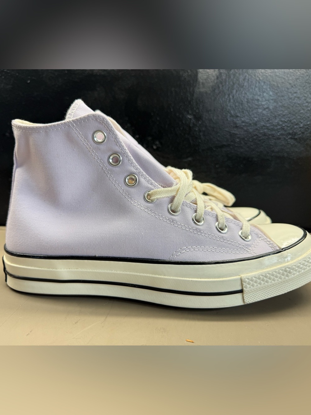 New w/o Box Unisex Converse Chuck 70 High Vapor Violet Lavender Sneakers Men 9